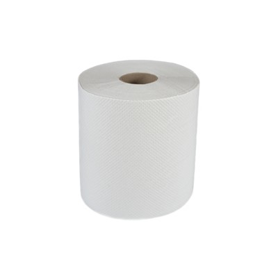White Hardwound Roll Towel, 600' 12/cs