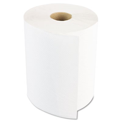 1-Ply, White, Hard Wound Roll Towel, 7.8