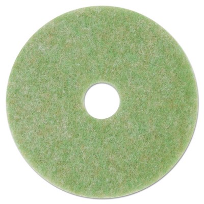 15" Green Scrubbing Floor Pad  5/cs
