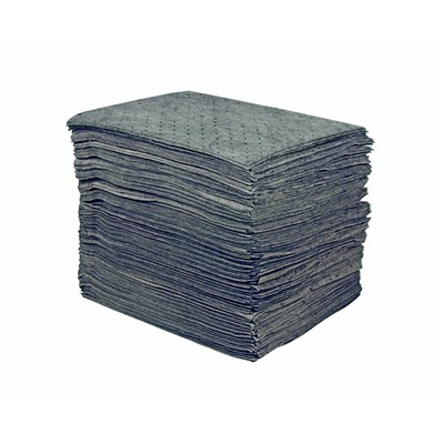 15"X 18" Light Weight Sorbents Pads, Gre