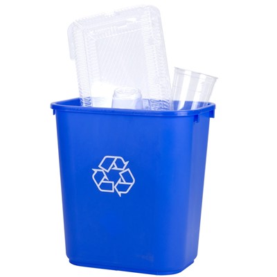 28-1/8qt Rectangle Recycle Waste Basket,