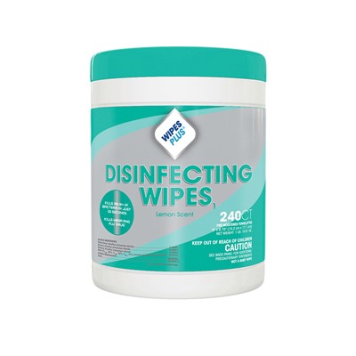 6"x 6 3/4" Disinfecting Wipes 240/pl, 12