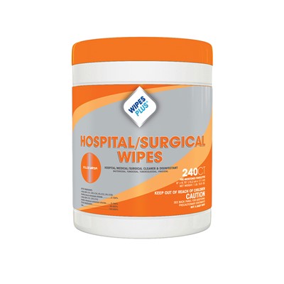 Hospital-Surgical Wipes, 240ct Canister