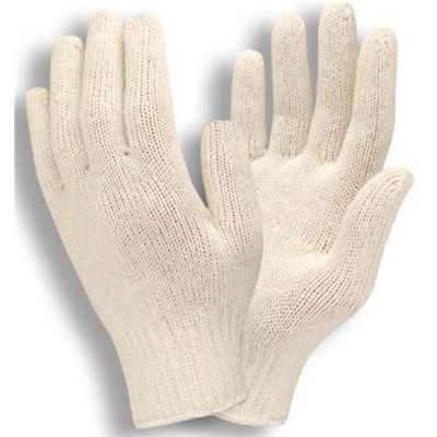 Cotton/Poly String Knit Gloves - Large