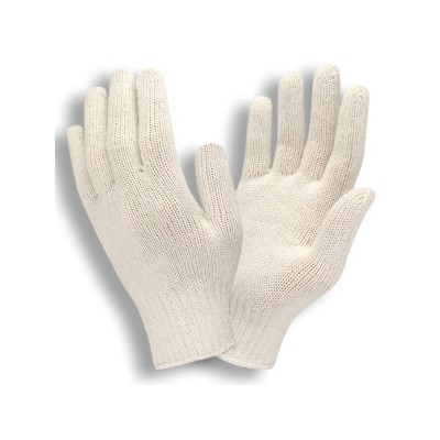 Cotton/Poly String Knit Gloves - Medium