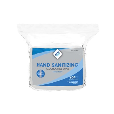 Alcohol Free Hand Sanitizing Wipes,8"x 6