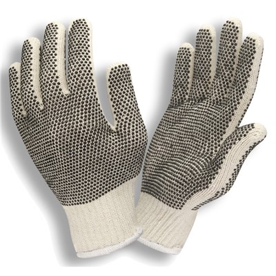 Natural Poly-Cotton Machine Knit Gloves,