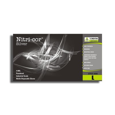 Nitrile Disposable Powdered Gloves Large
