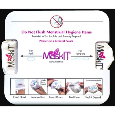 White, MaskIT Feminine Hygiene Disposal