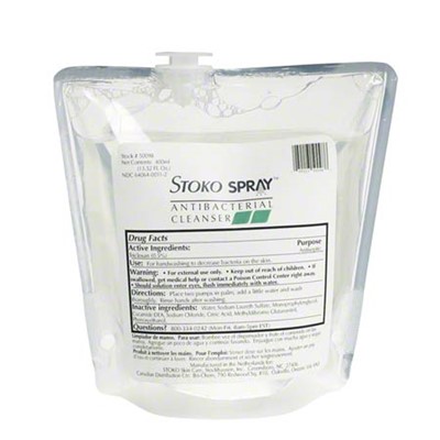 Stoko Spray Antibacterial Soap 400ml 12/