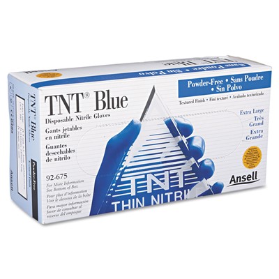 TNT Disposable Nitrile Gloves, Non-powde