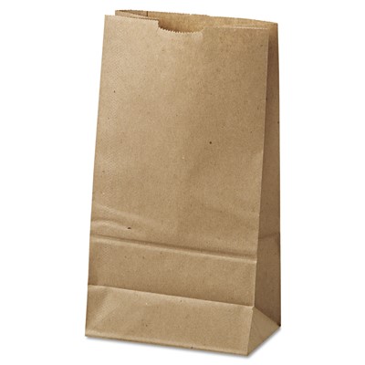 Grocery Paper Bags, 6" x 11.06", Kraft, 