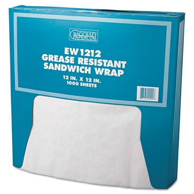 Grease-Resistant Paper Wrap/Liner, 12 x 