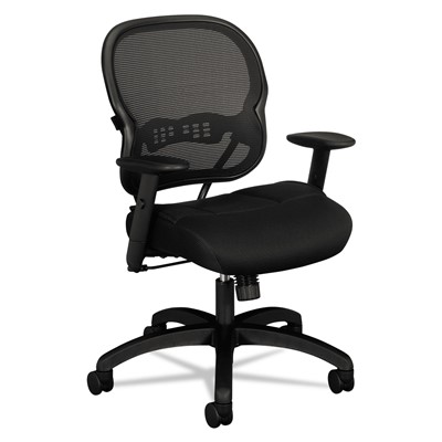 Wave Mesh Mid-Back Task Chair, Supports 