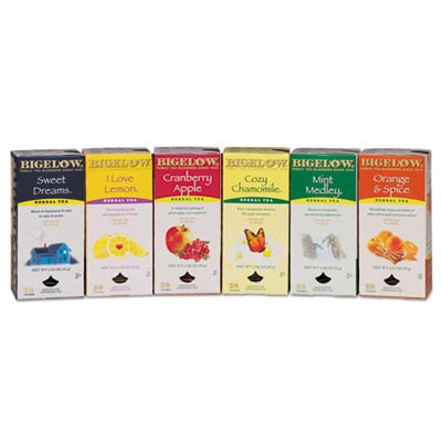 Assorted Herbal Tea Bags, 168/cs
