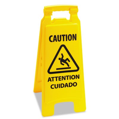 Folding, A-Frame Wet Floor Caution Sign,