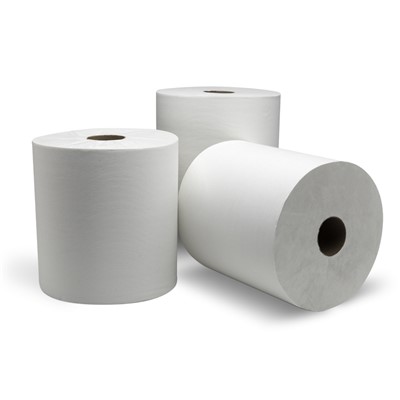 EcoSoft GSC White Roll Towel Controlled