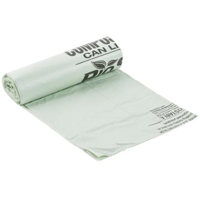 30" x 39" Compostable Trash Can Liners, 