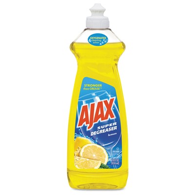 Ajax Dish Detergent, Lemon, 28 oz, 9/cs