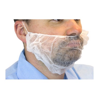Polypropylene White Beard Covers 1000/cs