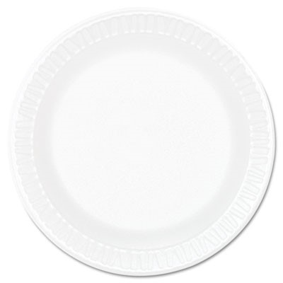 6" White Foam Plates, 1000/cs