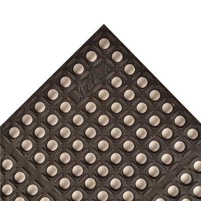 3' x 3' Cushion Tred Floor Mat, Black