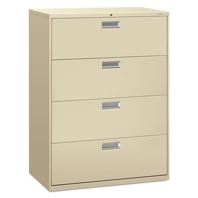 600 Series Four-Drawer Lateral File, 42w
