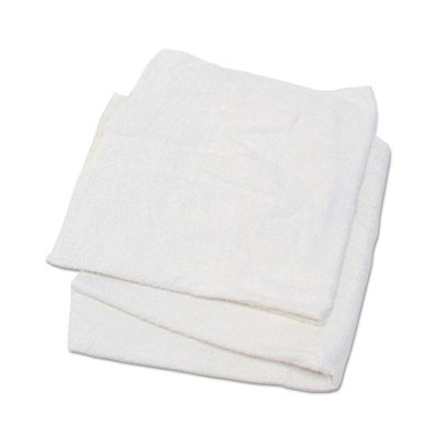 Terry Towel Rags, White, 25lbs