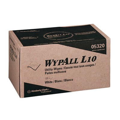 WYPALL L10 Utility Wipes, 9"X 10.5" Whit