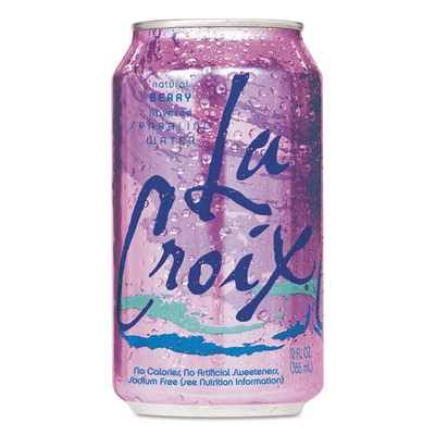Sparkling Water, Berry, 12oz Can, 24/Car