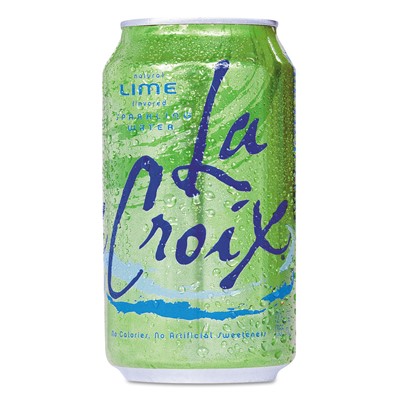 Sparkling Water, Lime Flavor, 12oz Can, 