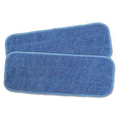 24" Blue Looped Microfiber Wet Pads, dz