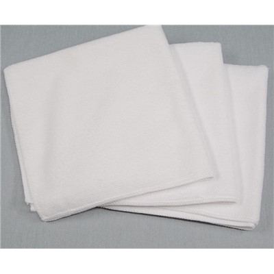 Microfiber Terry Towels 12/pk White