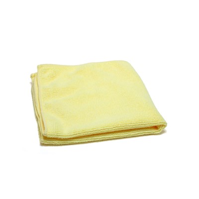 Microfiber Terry Towels, Yellow, 12/pk