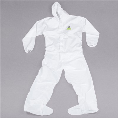 Defender II White Microporous Coverall