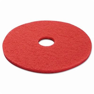 17" Premiere Buffing Floor Pad, Red, 5/c
