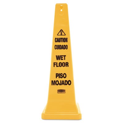 36" Safety Cone Caution Wet Floor Englis
