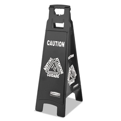 ES 4-Side Caution Sign, Black 38"