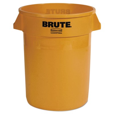 32 Gallon Brute Container, Yellow, EA