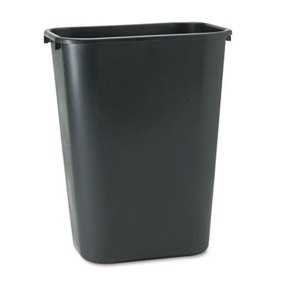 41.5qt Molded Wastebasket, Black