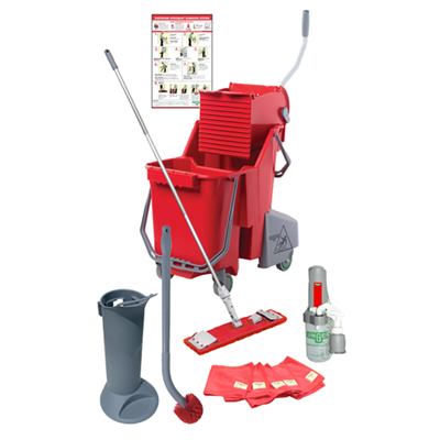 Unger Red Mop Bucket Kit Complete With B