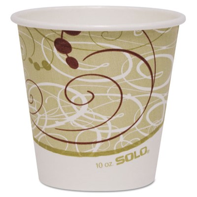 Solo 10 oz Paper Hot Cup, Symphony Desig