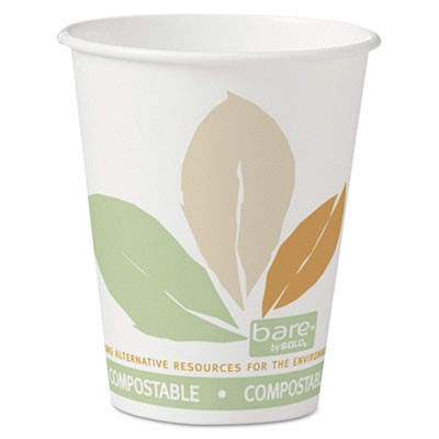 8 oz. Eco Paper Hot Cups, 1000/cs