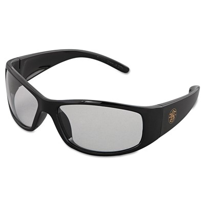 Elite Safety Eyewear, Black Frame, Clear