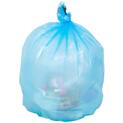 36" x 58" Trash Can Liner, 1.9mil, Blue