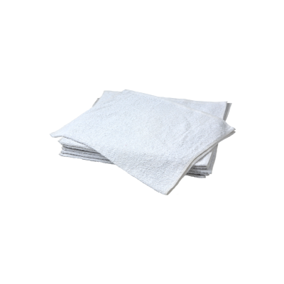 New White Terry Towel 16" x 19" 25lbs/cs