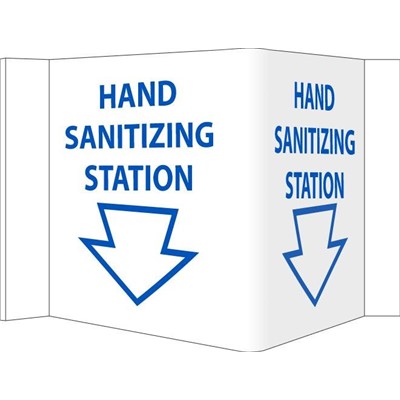 3D Hand Sanitizing Station Wall Sign