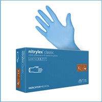 Nitrile Gloves, Blue, Chemo, XL