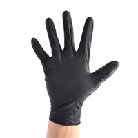 6mil Nitrile Gloves, Black, Large