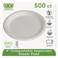 Eco-Products   Sugarcane 9" Plate,